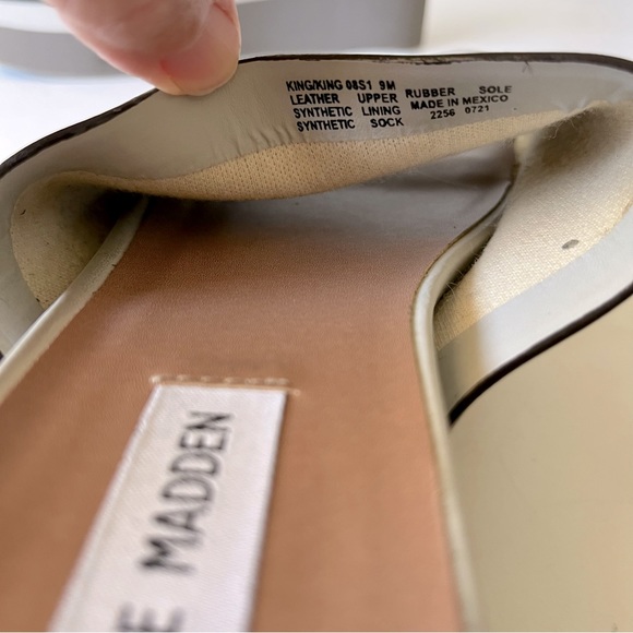 Steve Madden Leather Platform Slides Size 9 - Picture 11 of 14